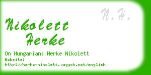 nikolett herke business card